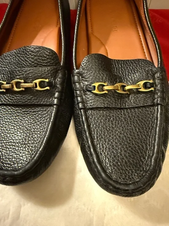 COACH Crosby Driver Pebble Leather Loafers 8B - Picture 3 of 12